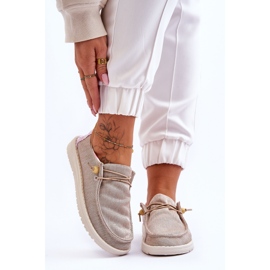 PM1 Slip-on Canvas Sneakers für Damen Beige Kenza 1