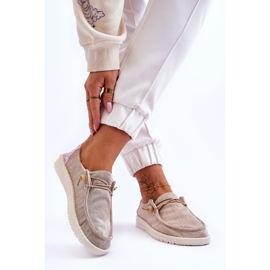 PM1 Slip-on Canvas Sneakers für Damen Beige Kenza 2