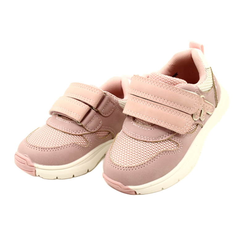 Evento Mädchen-Sportschuhe mit Klettverschluss 23DZ23-5917 rosa weiß 3