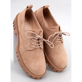 BM Amparo Plateau-Loafer aus khakifarbenem Wildleder beige 2