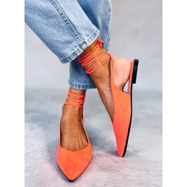 BM Ballerinas zum Schnüren von Dentoni Orange 3
