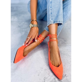 BM Ballerinas zum Schnüren von Dentoni Orange 5