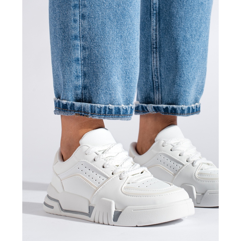 Weiße Shelovet-Sneaker für Damen 2