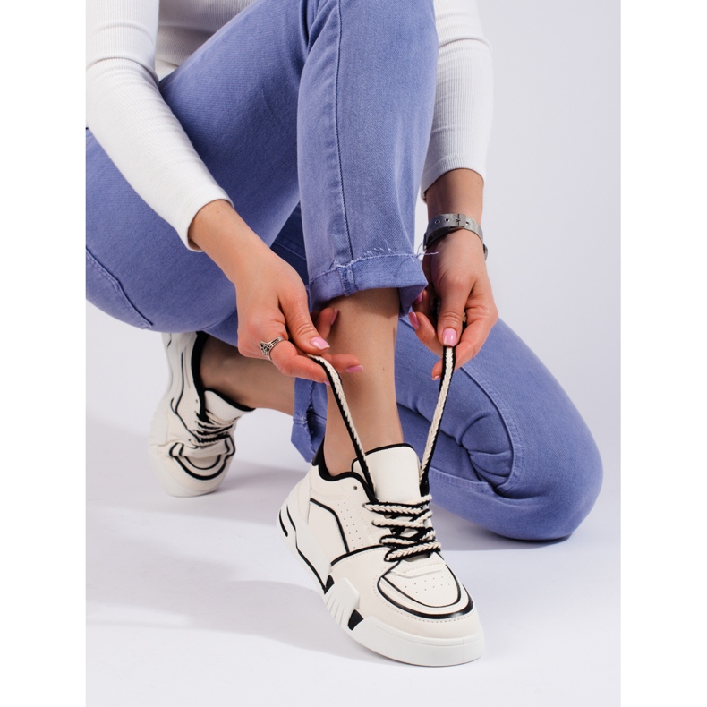 Weiße Shelovet-Sneaker für Damen 1