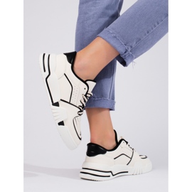 Weiße Shelovet-Sneaker für Damen 2
