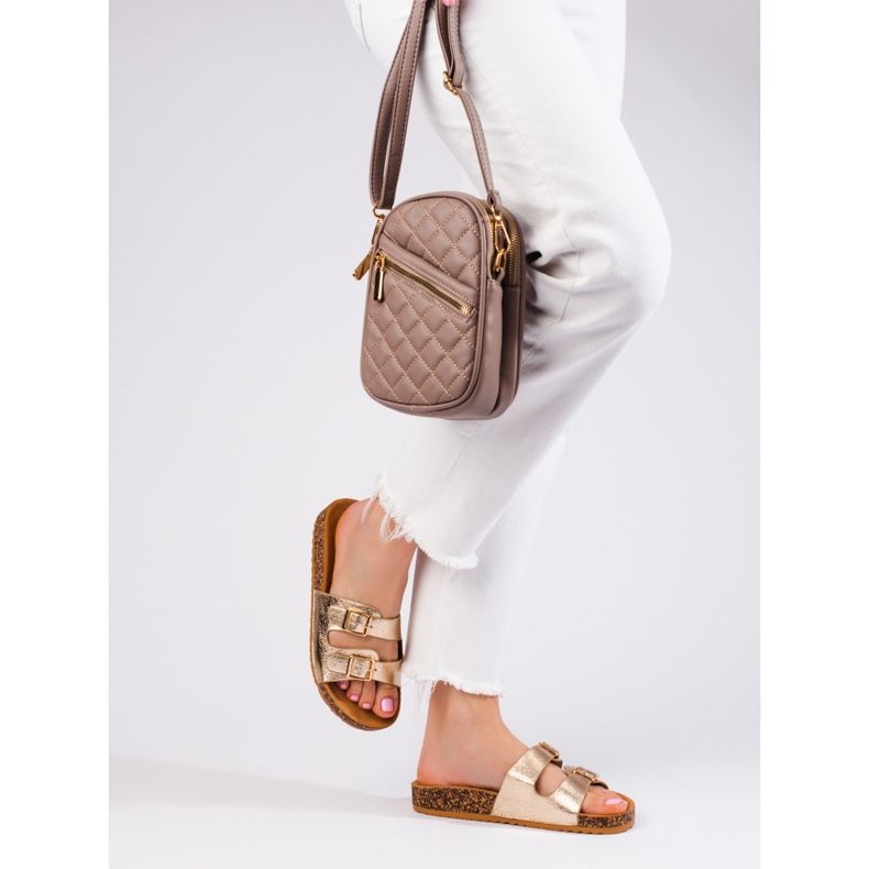 Goldene Shelovet-Schnallenschieber für Damen 2