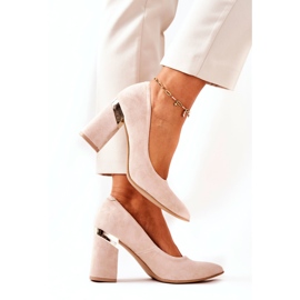 Lewski Shoes Wildleder Pumps Lewski 3117 Beige 2