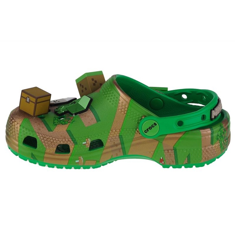 Crocs Elevated Minecraft Classic Clog Jr. 208473-90H grün 1