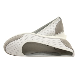 Damen-Ballerinas aus durchbrochenem Leder Filippo Dp4524/23 weiß 4