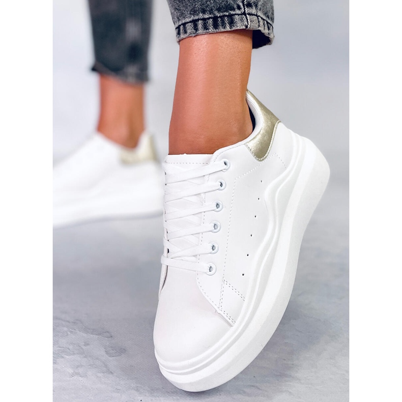 BM Leone Gold Damen Sportschuhe weiß 1