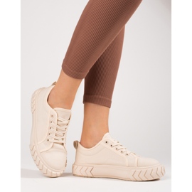 Beige Turnschuhe für Damen von Shelovet 1