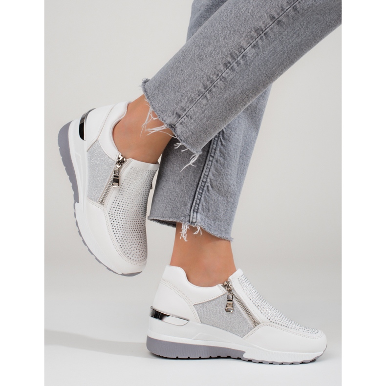 Weiße Shelovet-Sneaker für Damen 2