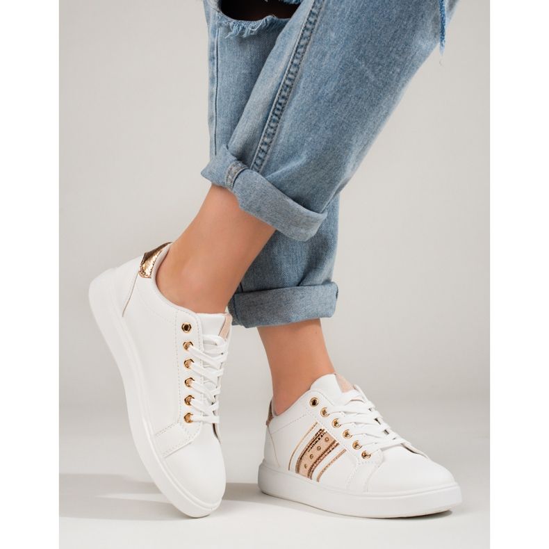 Klassische Damen Sportschuhe weiß Shelovet 1