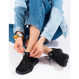 Leichter Textil Damen Sportschuh Shelovet schwarz 1