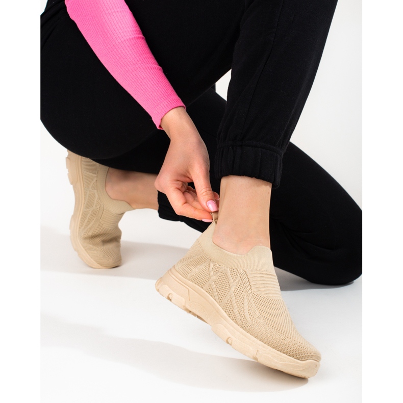 Brauner Shelovet Textilsportschuh für Damen 2