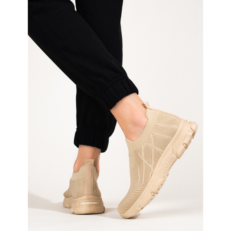 Brauner Shelovet Textilsportschuh für Damen 1