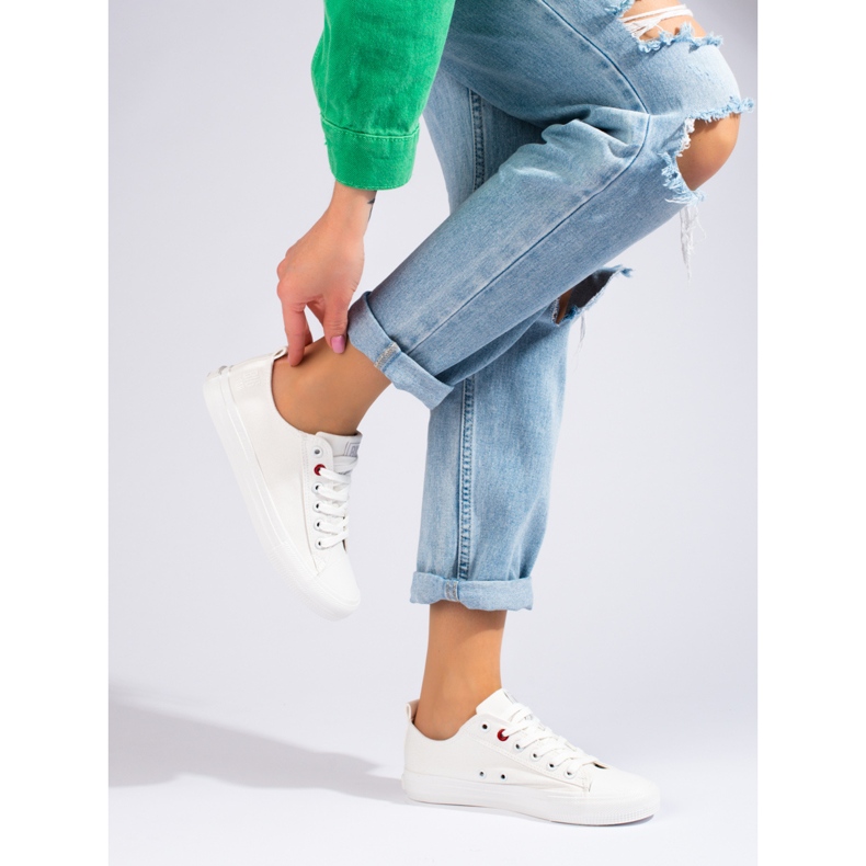 Big Star JJ274001 Weiße Damenturnschuhe 1