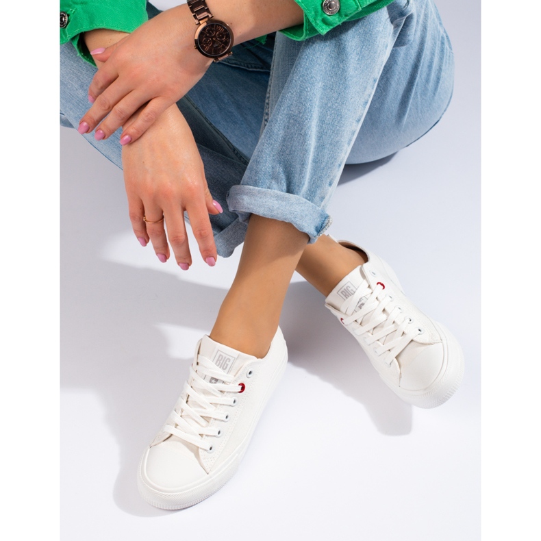 Big Star JJ274001 Weiße Damenturnschuhe 2