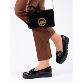 W. Potocki Lackierte Damen-Slipper Potocki schwarz 2