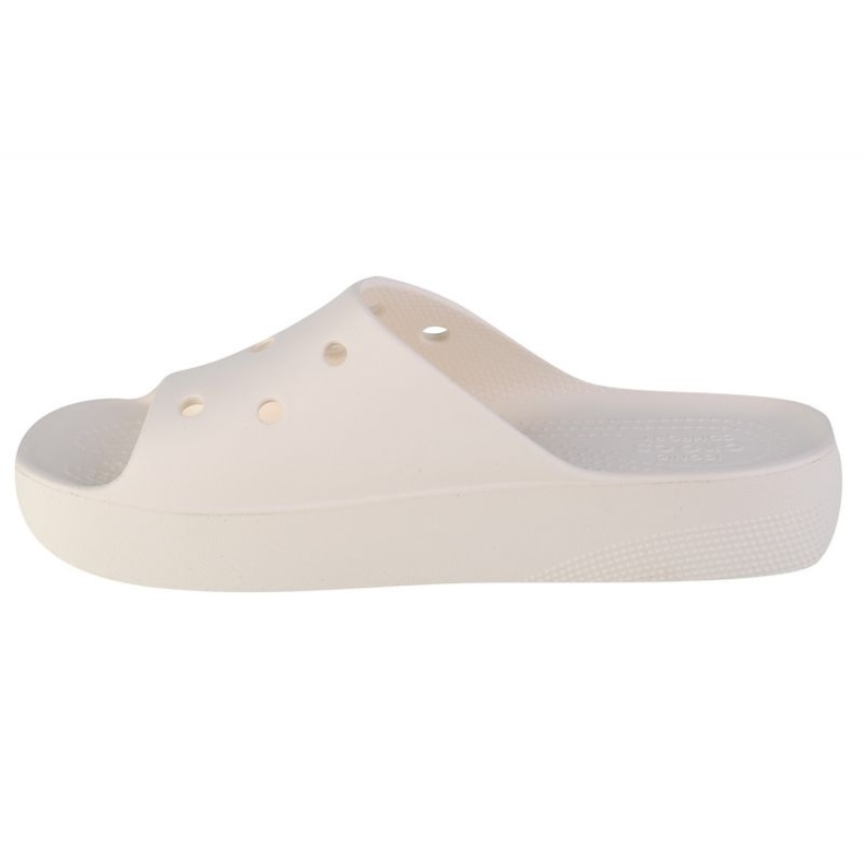 Crocs Classic Platform Slide 208180-100 Flip-Flops weiß 1