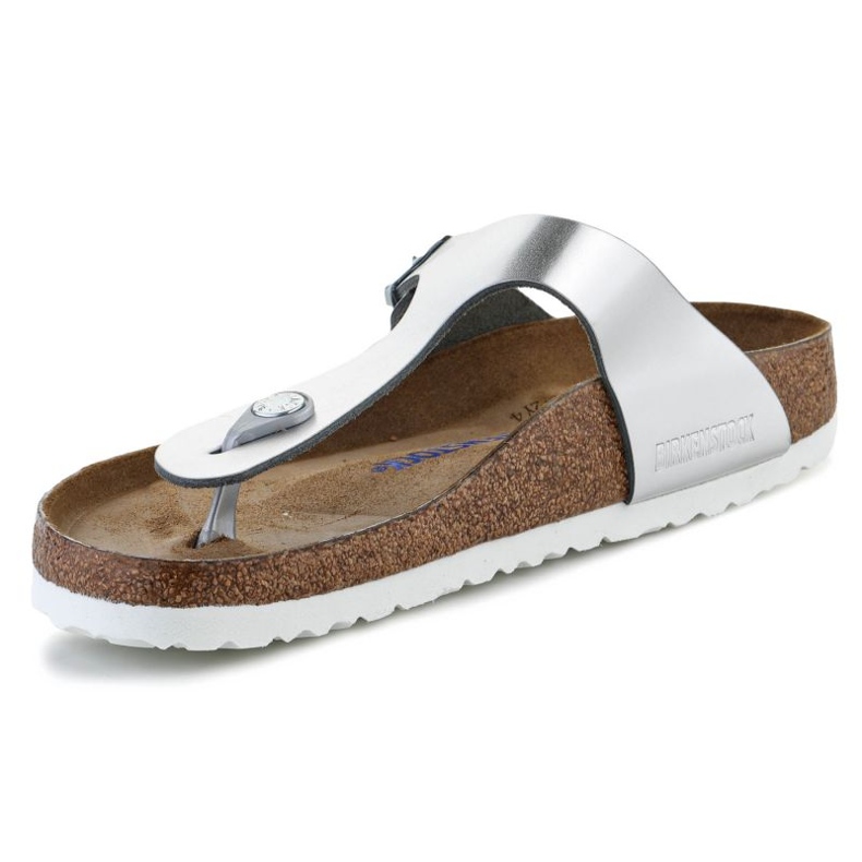 Brinkenstock Birkenstock Giizeh Silver Flip Flops W 1003675 silber- 1