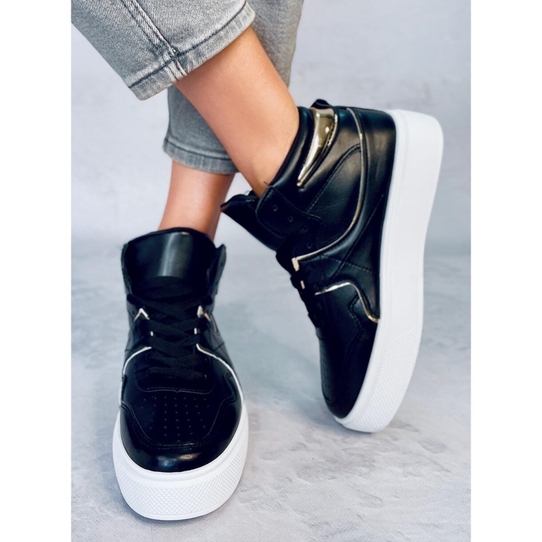 Erva Schwarze High-Top-Sneakers 2