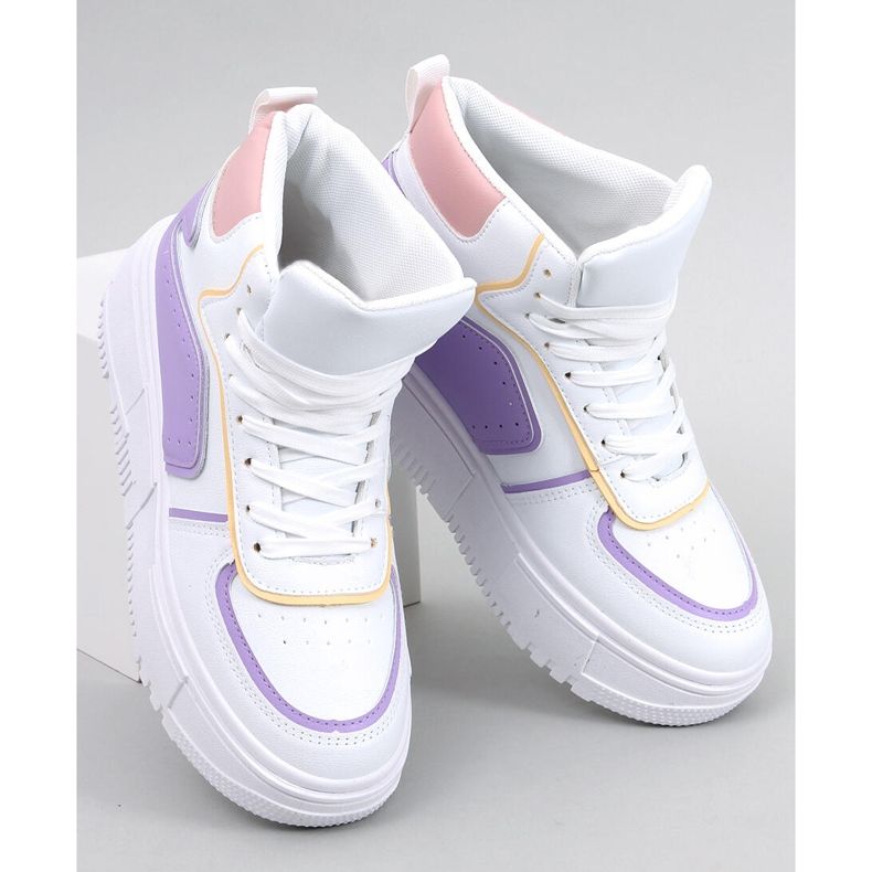 BM Storm WEISS / LILA High-Top-Sneakers weiß 1