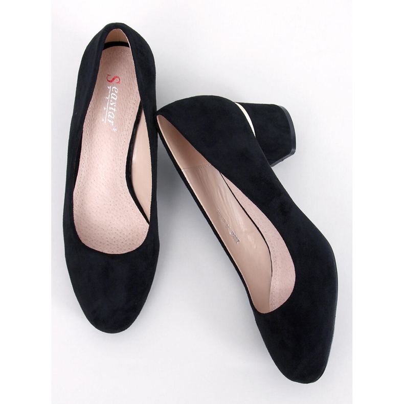 Seastar Schwarze Chelsea-Pumps mit runder Zehenpartie 1
