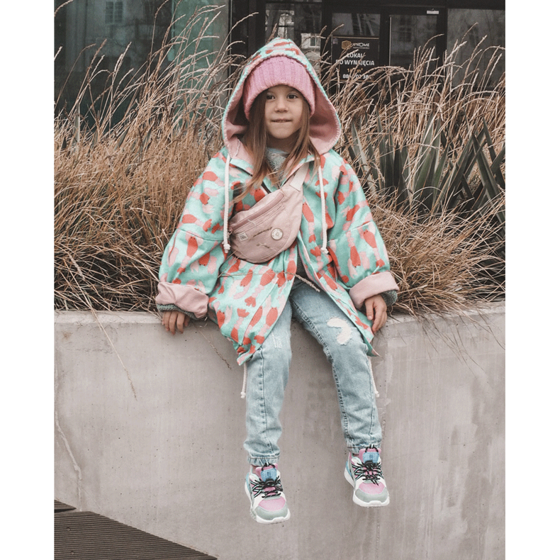 Kinder Sportschuhe Memory Foam System Big Star LL374219 Rosa-Grün 2