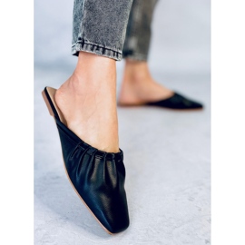 BM Elegante Damenhausschuhe Presley Black schwarz 1