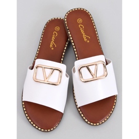 BM Tonya White Damenhausschuhe weiß 1