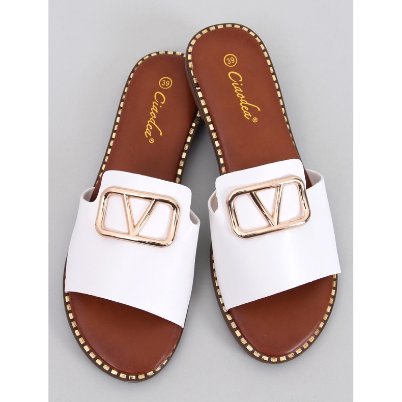 BM Tonya White Damenhausschuhe weiß 1