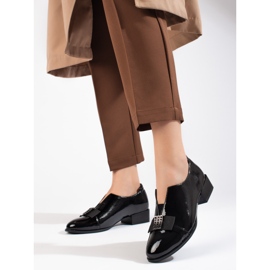 W. Potocki Lackierte elegante Stöckelschuhe Potocki schwarz 1