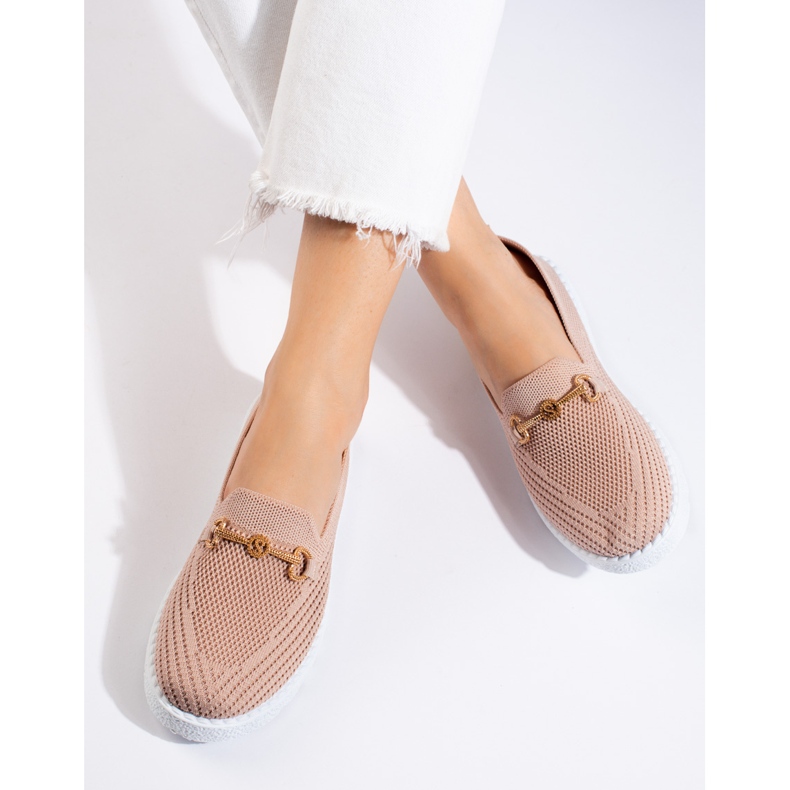 Damen-Slipper aus Stoff Shelovet Puderrosa 2