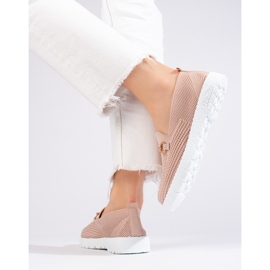 Damen-Slipper aus Stoff Shelovet Puderrosa 1