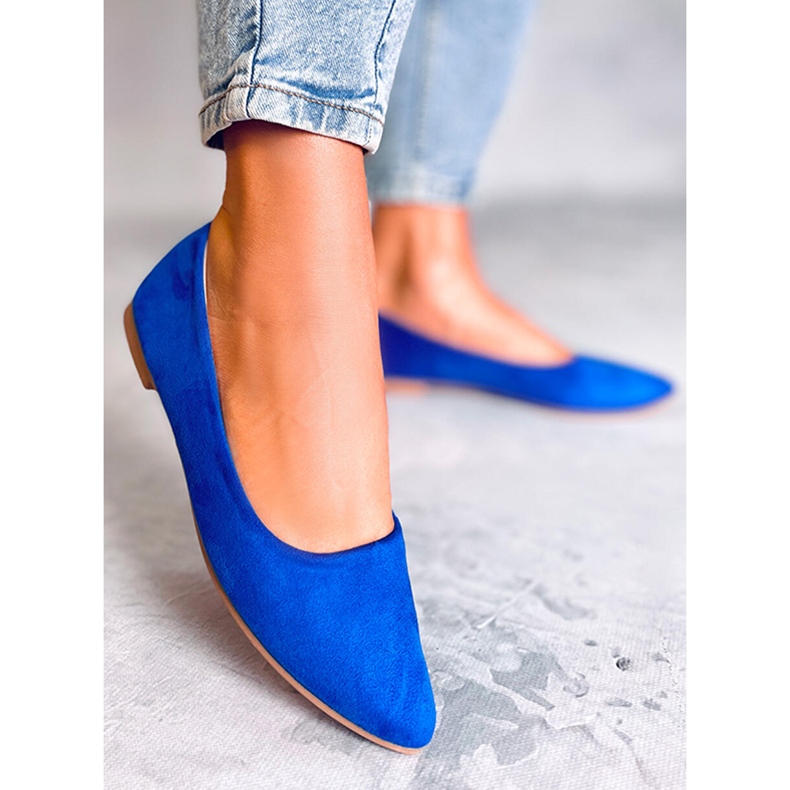 Seastar Keys Ballerinas aus himmelblauem Leder mit Innensohle 1