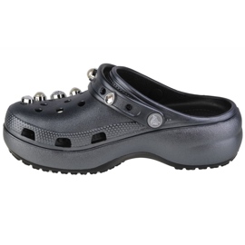 Crocs Classic Platform Crystals Pearls Clog W 208342-001 grau 1