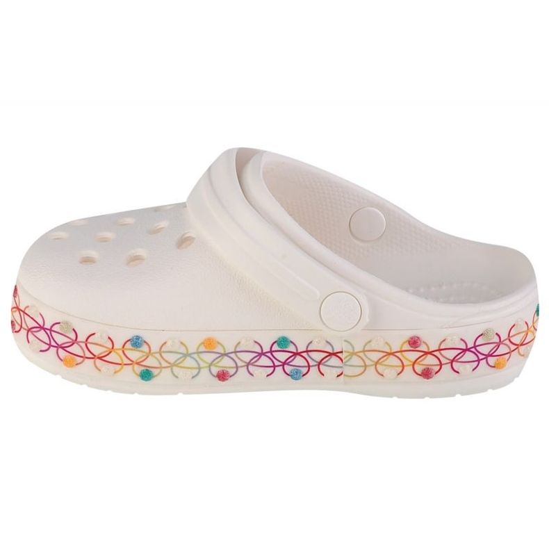 Slides Crocs Crocband Stretch Halskette Jr 208270-94S weiß 1