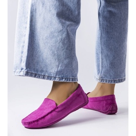 BM Lila Loafer mit Ledersohle von Souplet violett 1