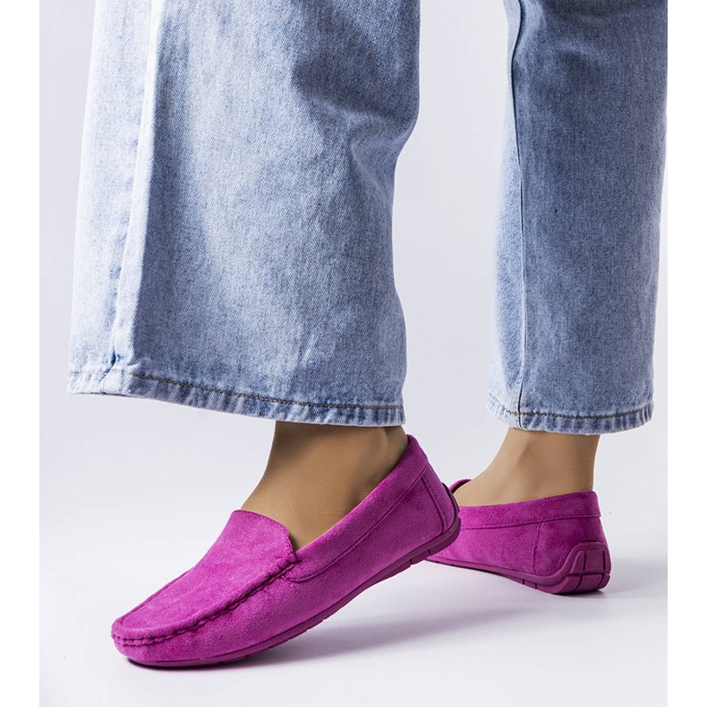 BM Lila Loafer mit Ledersohle von Souplet violett 1