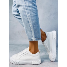 PA1 Hampton White Plateau-Sneaker für Damen weiß 2
