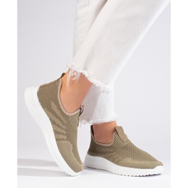 Durchbrochene Damen-Sportschuhe von Shelovet grün 2