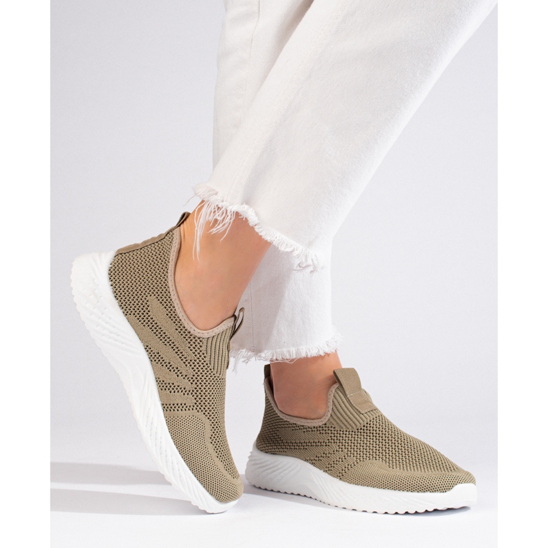 Durchbrochene Damen-Sportschuhe von Shelovet grün 2