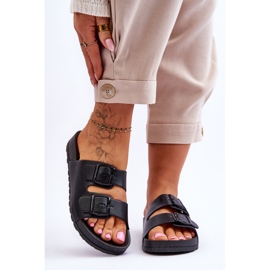 Plateau-Slipper für Damen Black Vertigo schwarz 1