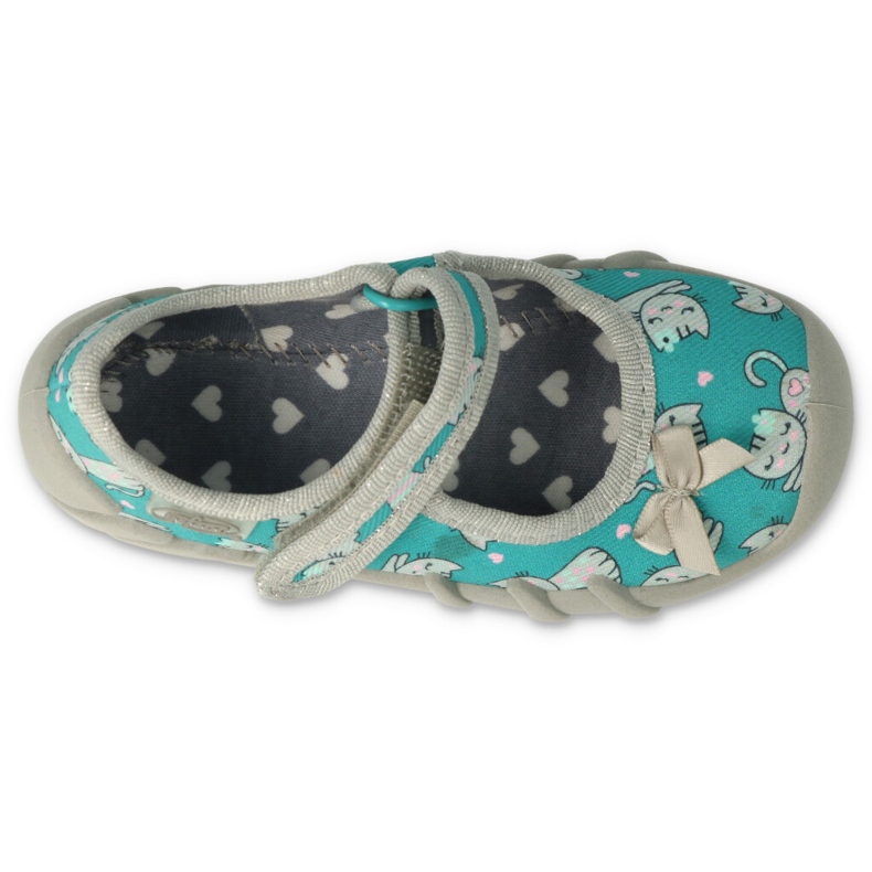 Befado Kinderschuhe Speedy 109P238 grau grün 3