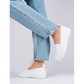 Damensneaker Shelovet weiß zum Hineinschlüpfen aus Textil 2