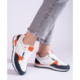 Damen Sportschuhe Shelovet weiß und marineblau 2