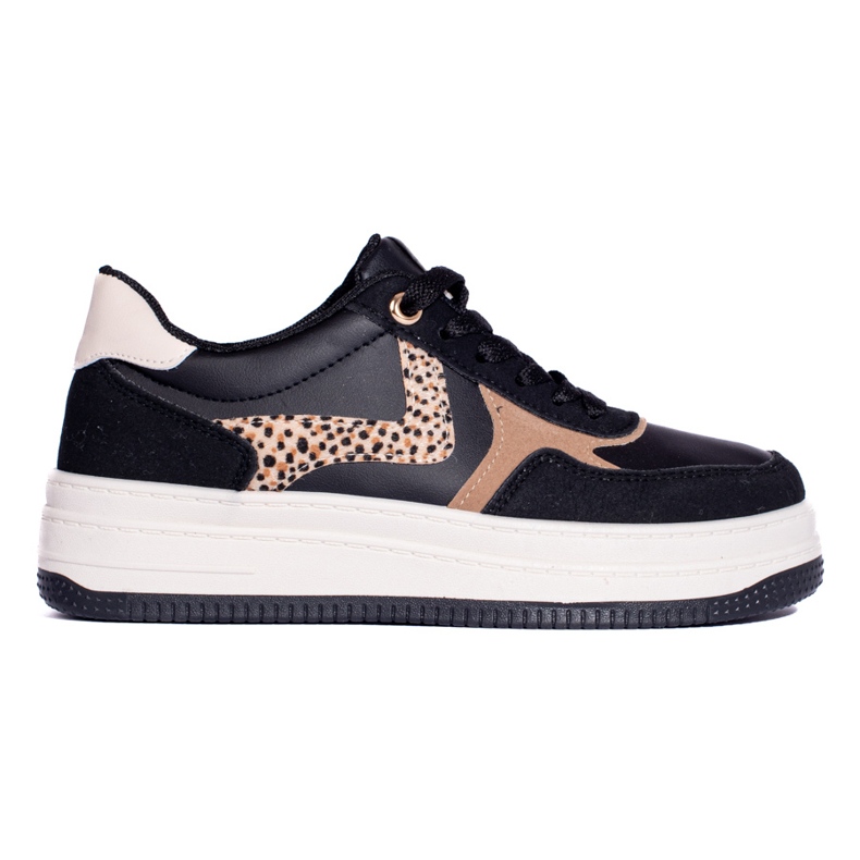 Damen Sportschuhe auf der Plattform schwarz Shelovet 1