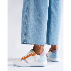 Shelovet mehrfarbige Sportschuhe für Damen weiß 1