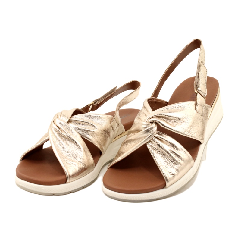Caprice Platino Metallledersandalen 9-28300-20 959 golden 5